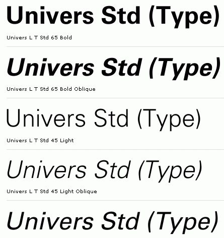 Free Font Univers